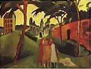 August Macke 1913 Staatsgalerie Moderner Kunst, Munich oil painting reproduction